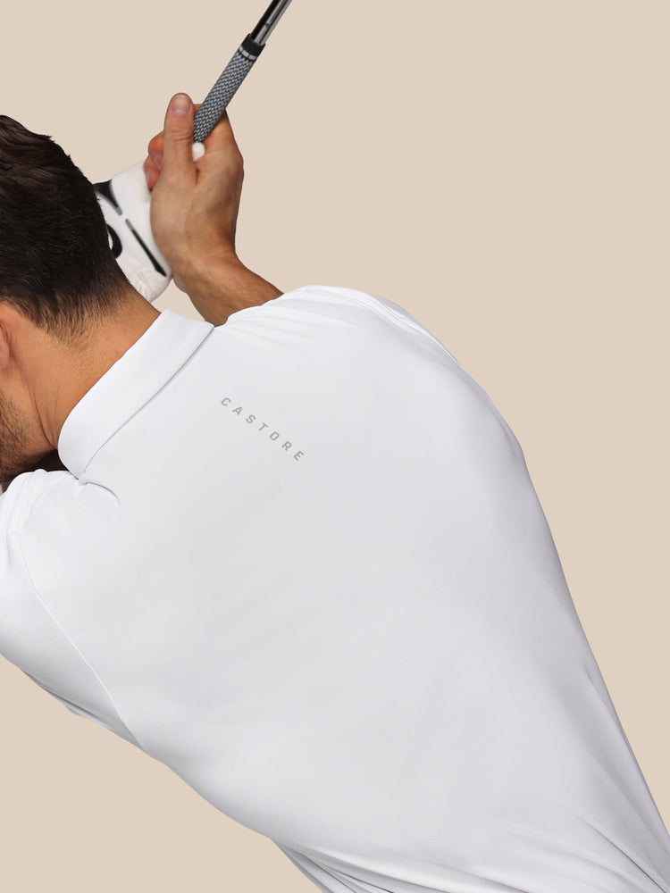 Men's Golf Essential Short Sleeve Polo Top - White