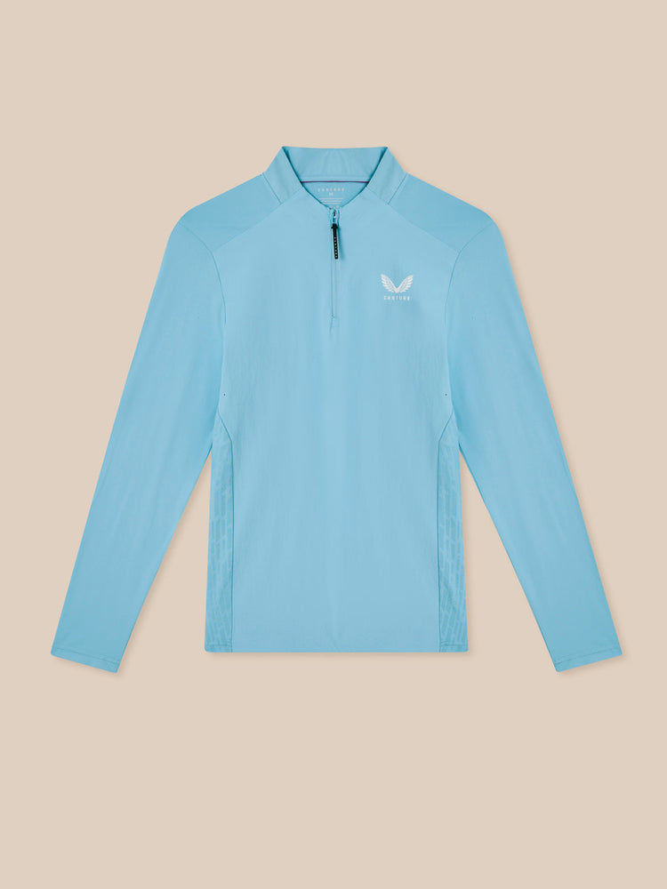 Men's Golf LVS Quarter Zip Long Sleeve Top - Blue