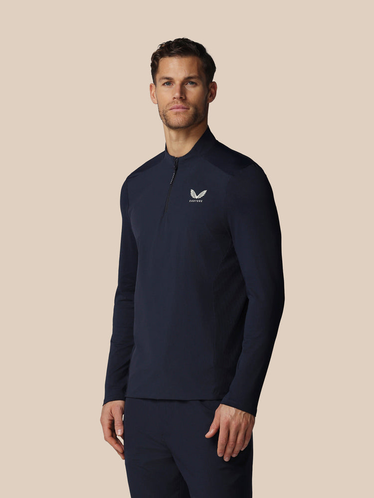 Men's Golf LVS Quarter Zip Long Sleeve Top - Navy
