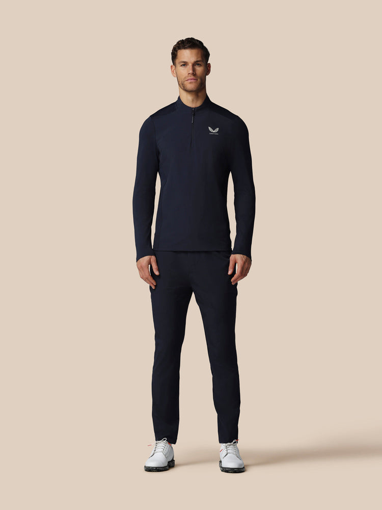 Men's Golf LVS Quarter Zip Long Sleeve Top - Navy