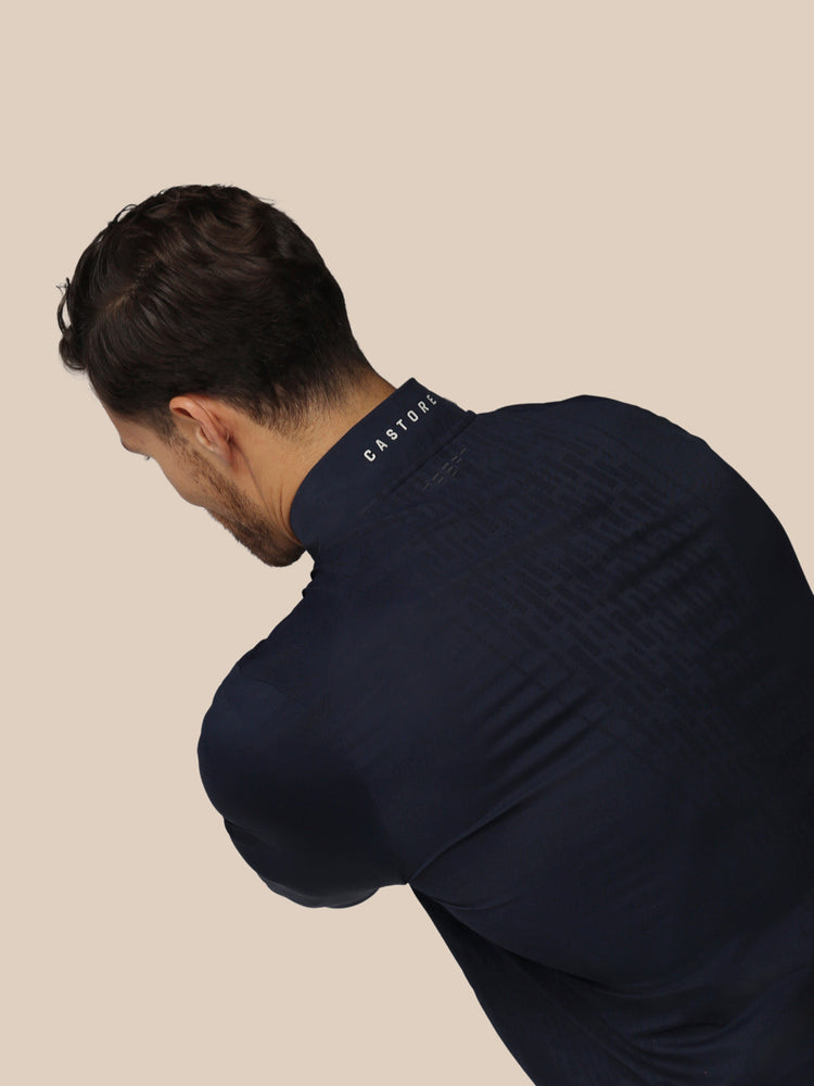Men's Golf LVS Quarter Zip Long Sleeve Top - Navy