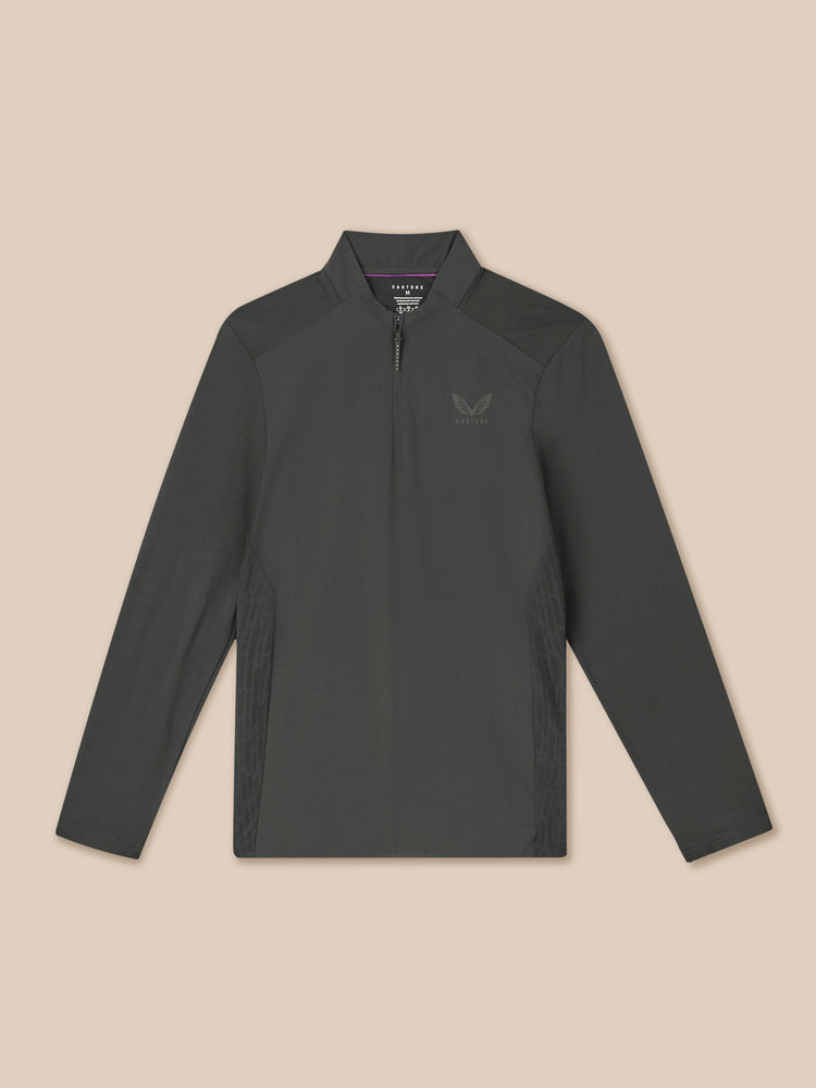 Men's Golf LVS Quarter Zip Long Sleeve Top - Gunmetal