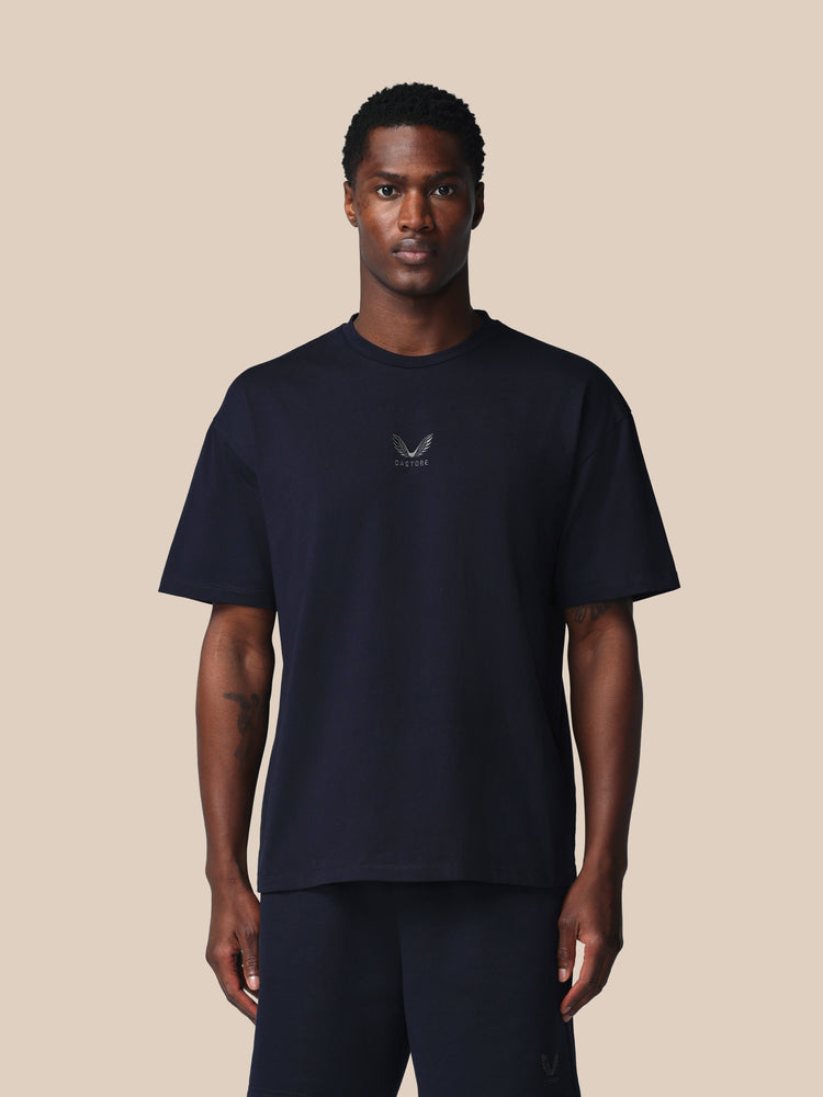 Men's Adapt Cotton Short Sleeve Loose Fit T-Shirt - Navy
