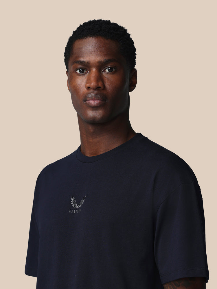 Men's Adapt Cotton Short Sleeve Loose Fit T-Shirt - Navy