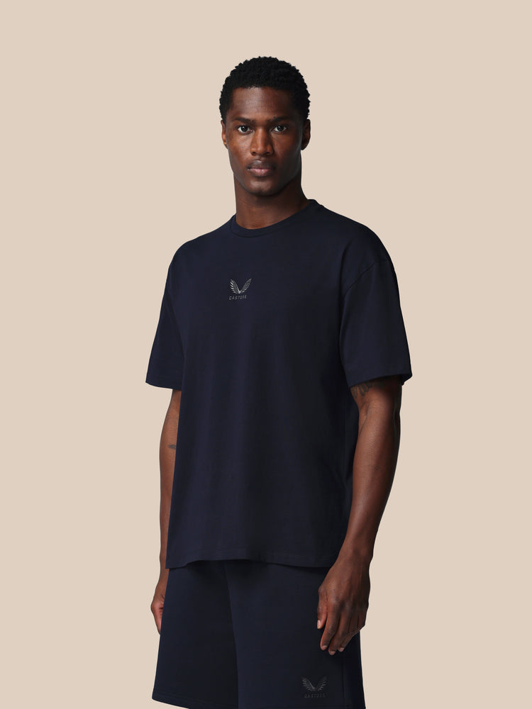 Men's Adapt Cotton Short Sleeve Loose Fit T-Shirt - Navy