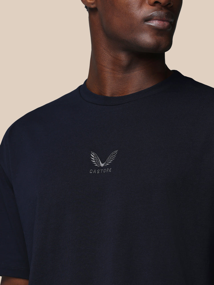 Men's Adapt Cotton Short Sleeve Loose Fit T-Shirt - Navy