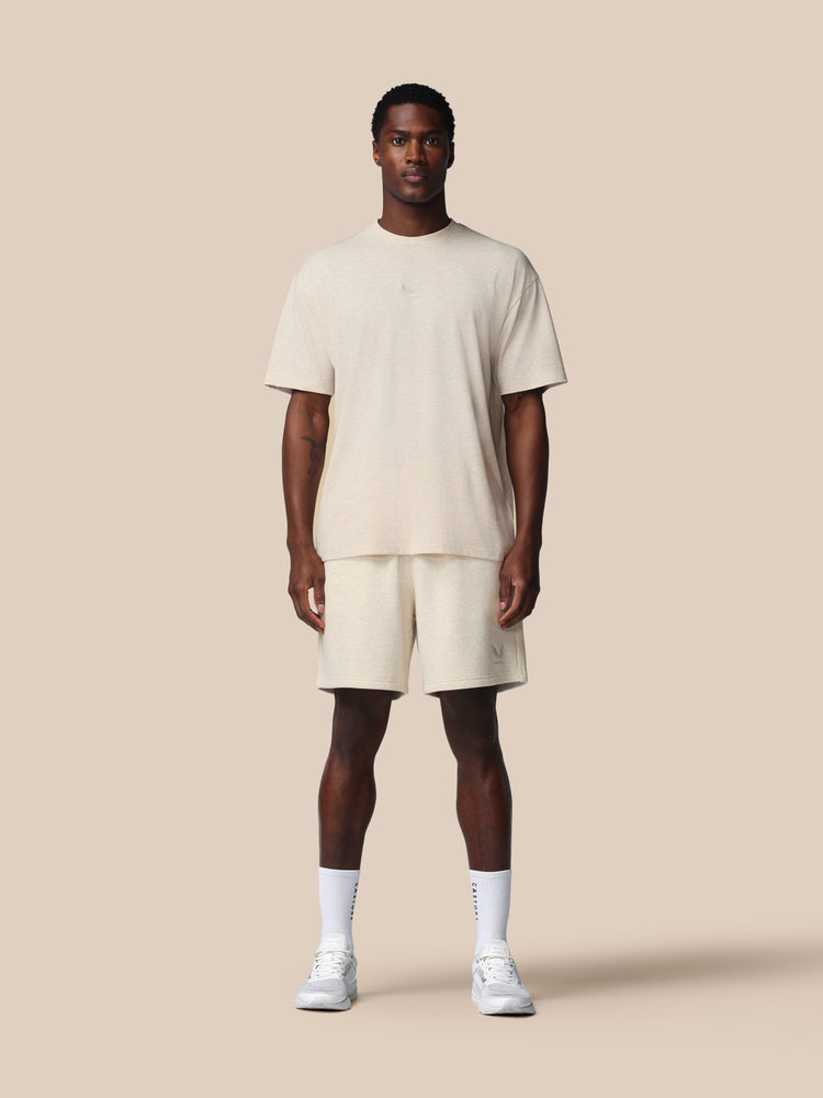Men's Adapt Cotton Short Sleeve Loose Fit T-Shirt - Oatmeal Marl