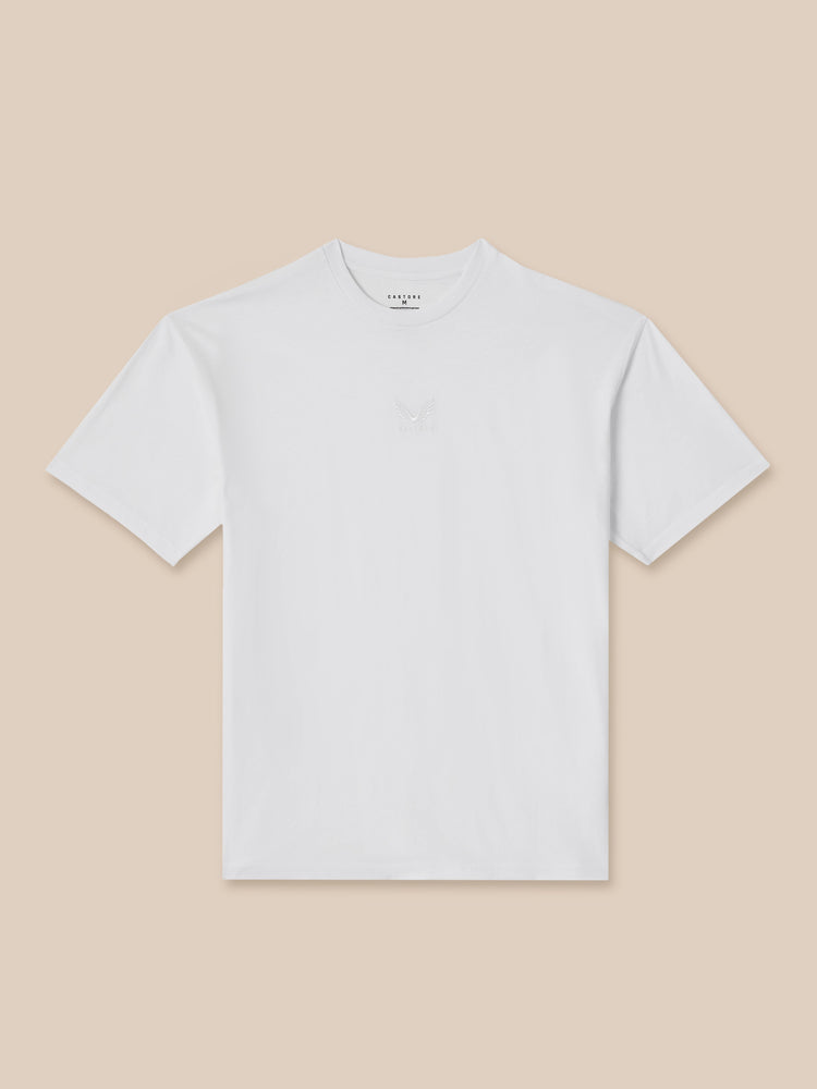Men's Adapt Cotton Short Sleeve Loose Fit T-Shirt - White