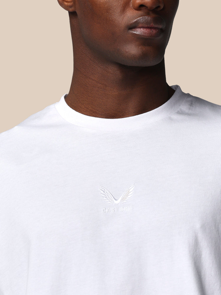 Men's Adapt Cotton Short Sleeve Loose Fit T-Shirt - White