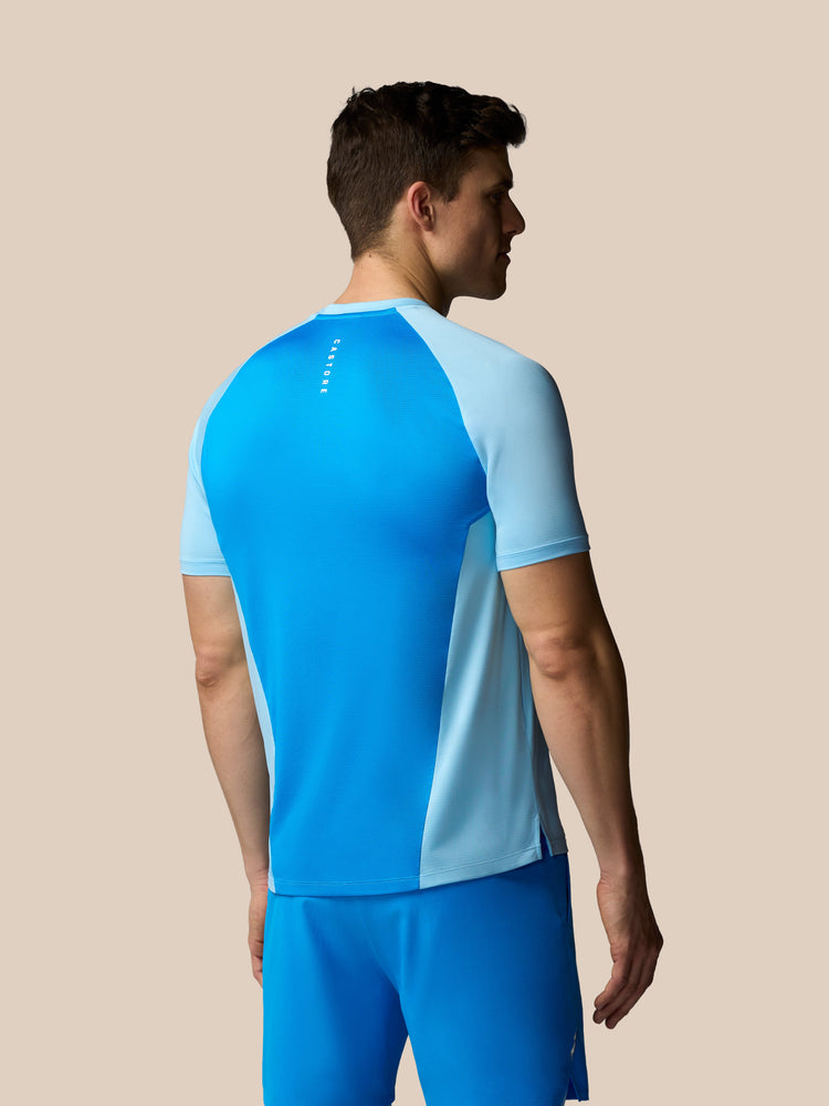 Men's Apex Tennis Short Sleeve T-Shirt - Sky Blue