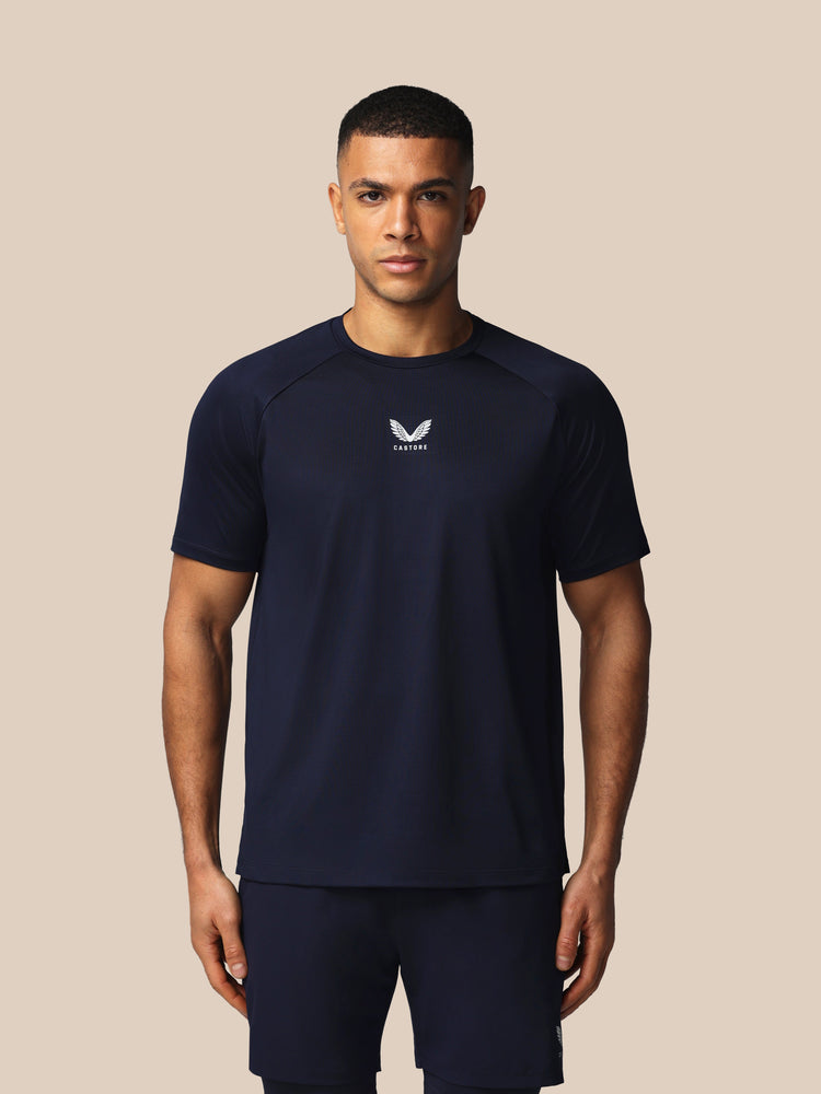 Men's Apex Tennis Short Sleeve T-Shirt - Navy