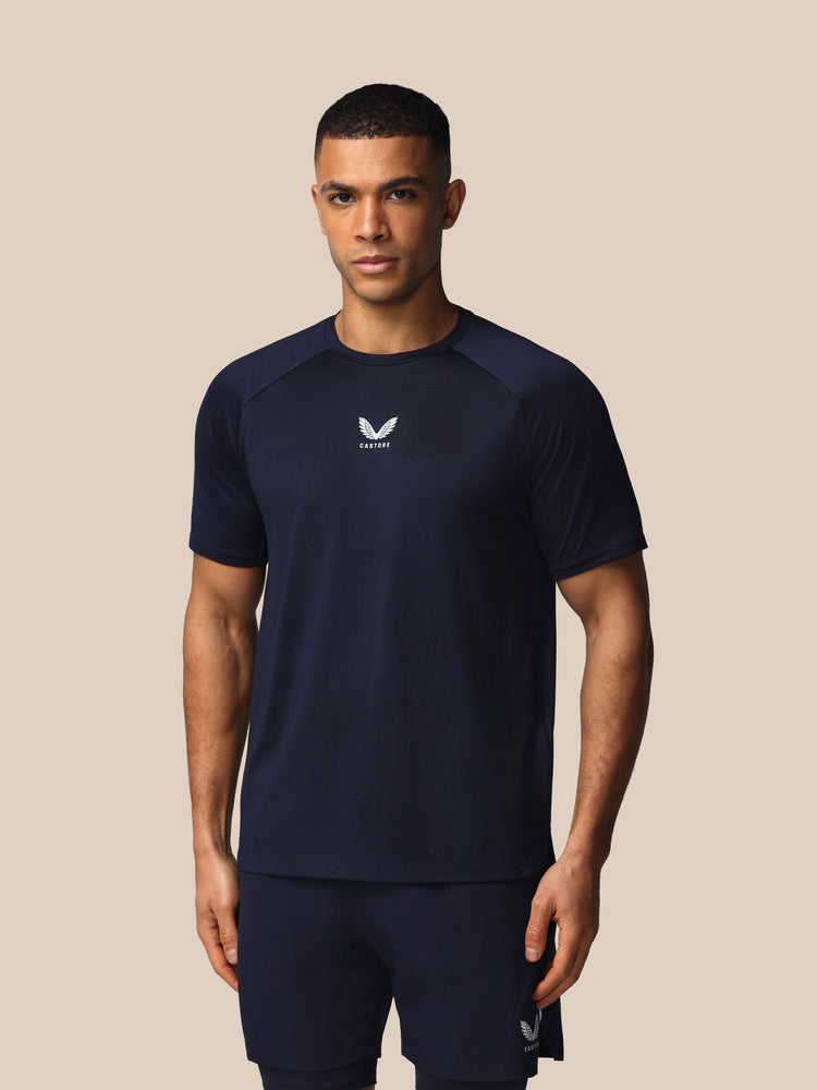 Men's Apex Tennis Short Sleeve T-Shirt - Navy