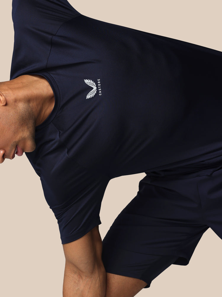Men's Apex Tennis Short Sleeve T-Shirt - Navy