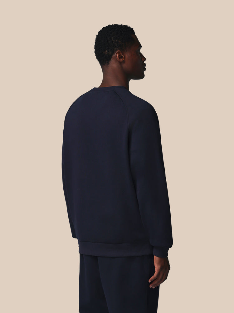 Men's Adapt Cotton Fleece Long Sleeve Sweatshirt - Navy
