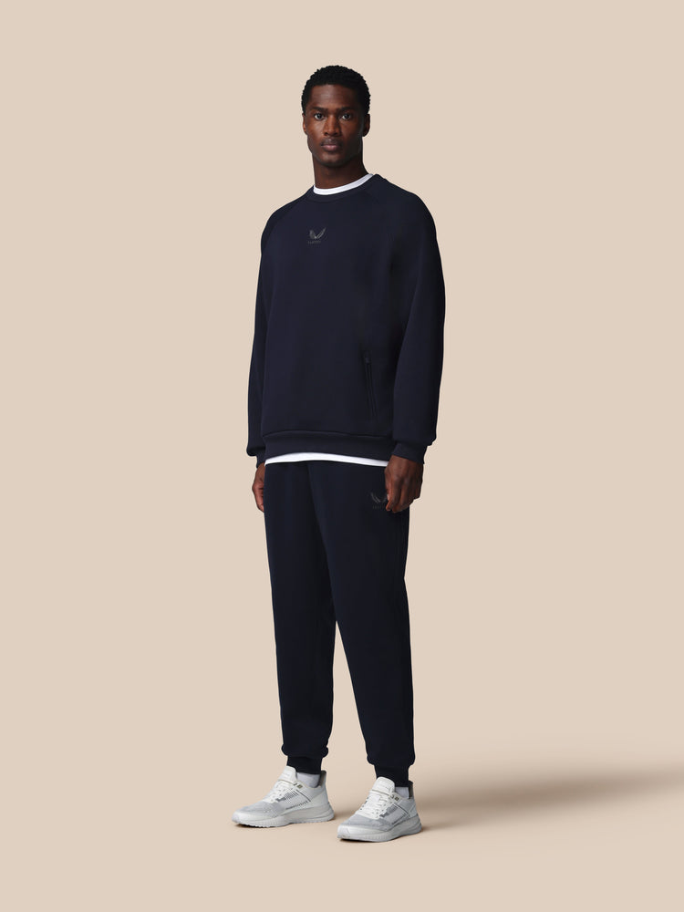 Men's Adapt Cotton Fleece Long Sleeve Sweatshirt - Navy