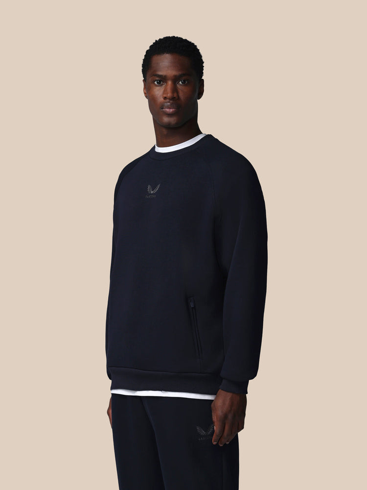 Men's Adapt Cotton Fleece Long Sleeve Sweatshirt - Navy