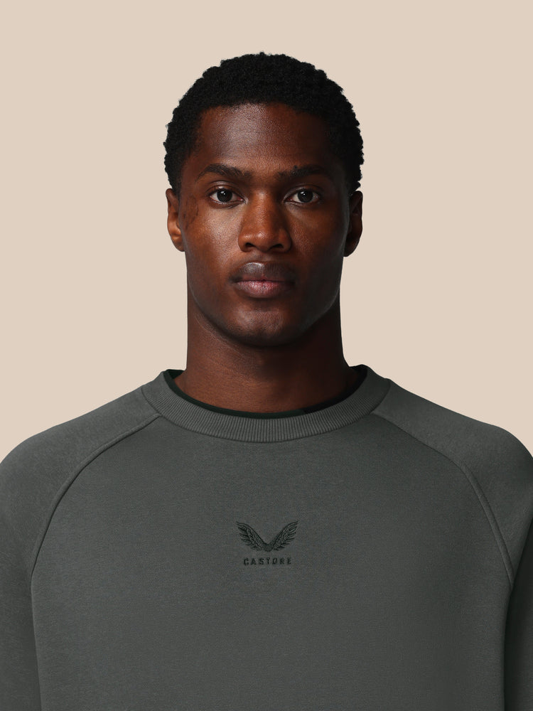 Men's Adapt Cotton Fleece Long Sleeve Sweatshirt - Gunmetal