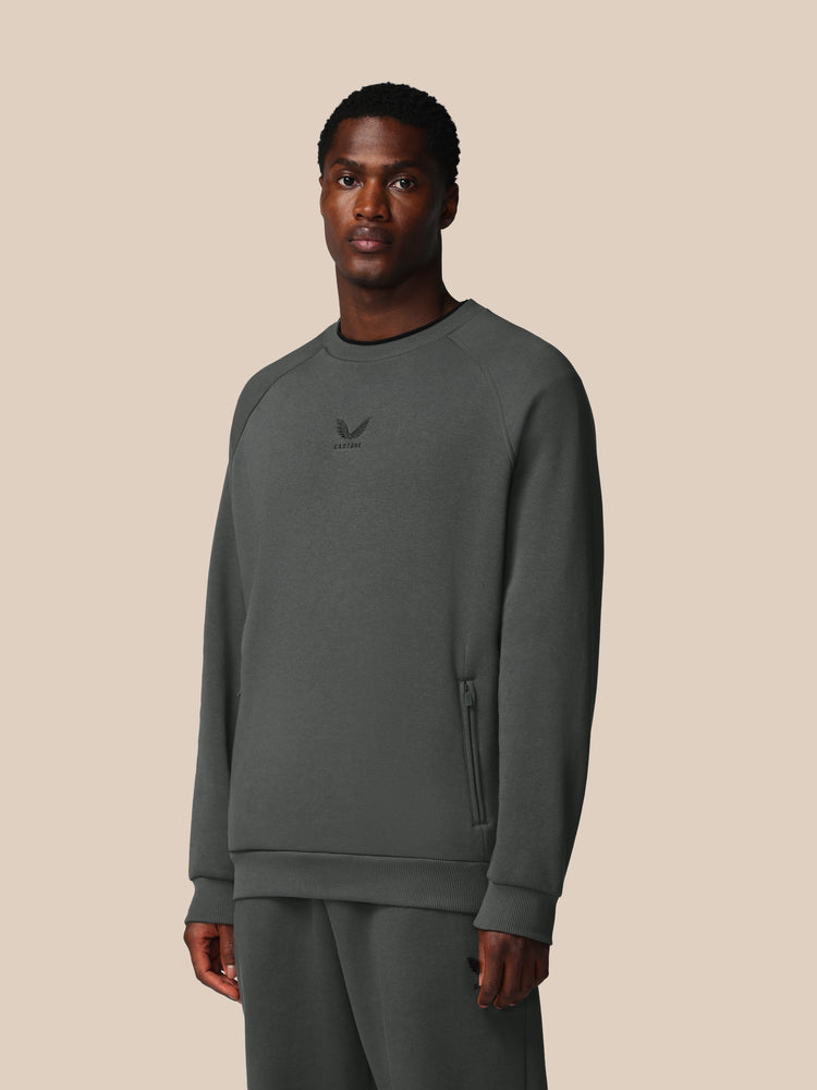 Men's Adapt Cotton Fleece Long Sleeve Sweatshirt - Gunmetal