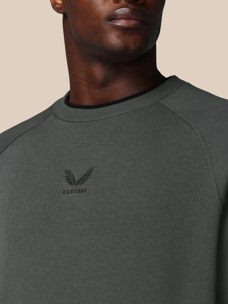 Men's Adapt Cotton Fleece Long Sleeve Sweatshirt - Gunmetal
