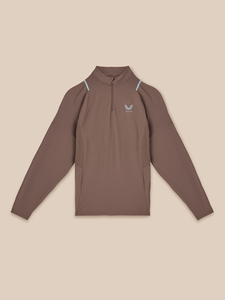 Men's Apex Training 1/4 Zip Top - Deep Taupe
