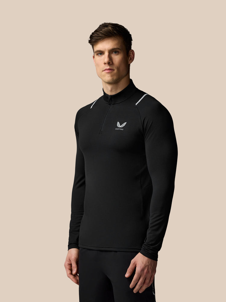 Men's Apex Training 1/4 Zip Top - Black
