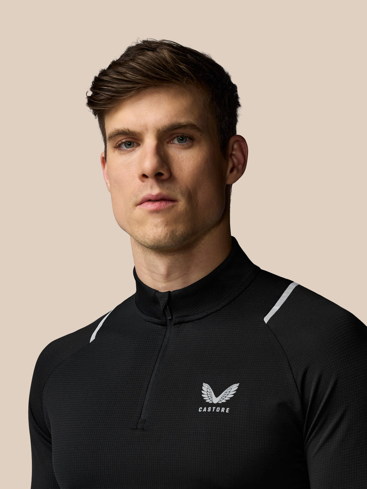 Men's Apex Training 1/4 Zip Top - Black