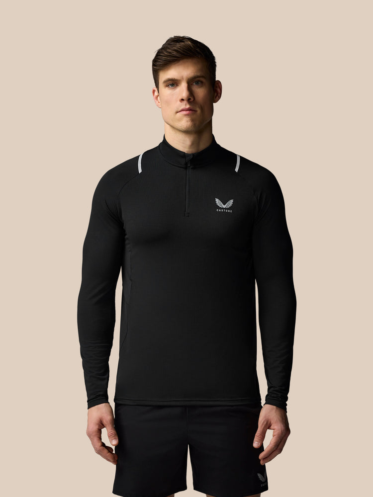 Men's Apex Training 1/4 Zip Top - Black