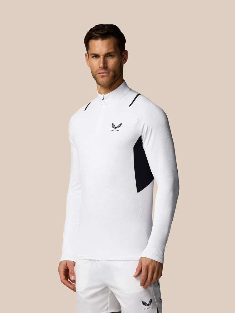 Men's Apex Training 1/4 Zip Top - White