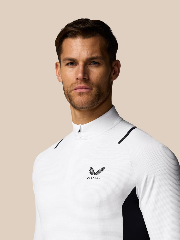 Men's Apex Training 1/4 Zip Top - White