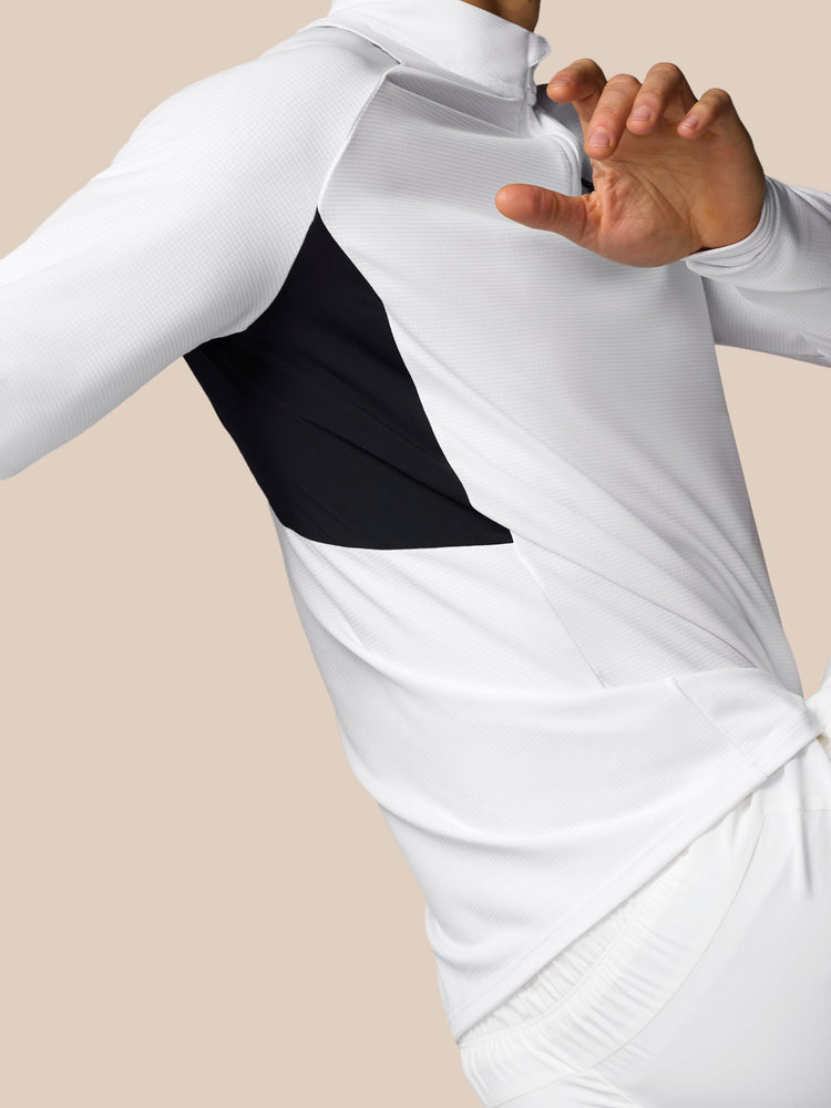 Men's Apex Training 1/4 Zip Top - White
