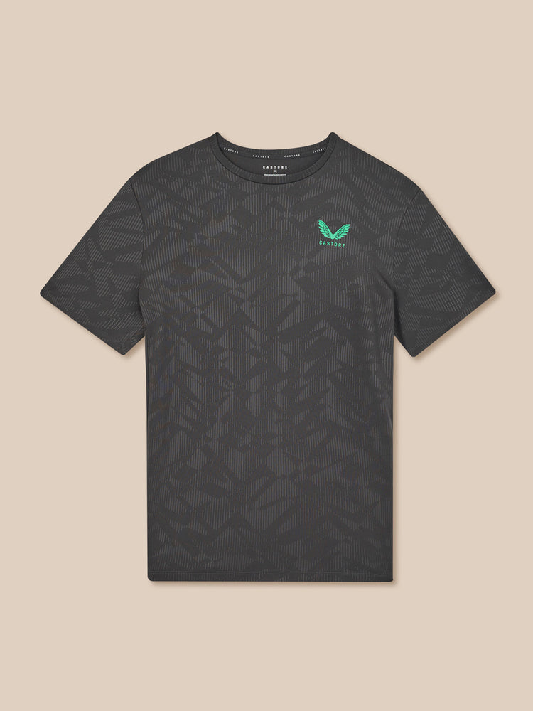 Men's Adapt All-Over Print Short Sleeve T Shirt - Gunmetal