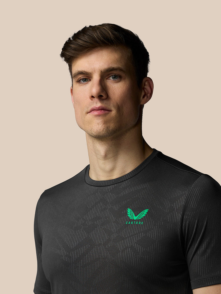 Men's Adapt All-Over Print Short Sleeve T Shirt - Gunmetal