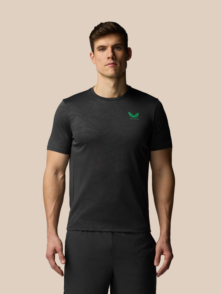 Men's Adapt All-Over Print Short Sleeve T Shirt - Gunmetal