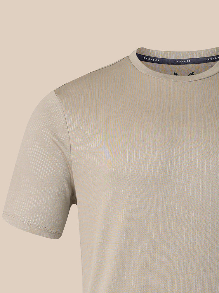 Men's Adapt Short Sleeve All-Over Print T-Shirt - Taupe