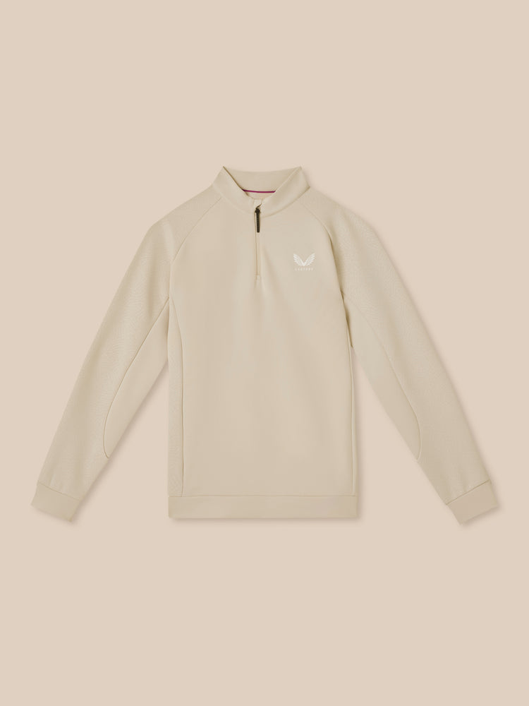 Men's Golf Flex Debossed Quarter Zip Long Sleeve Top - Windchime