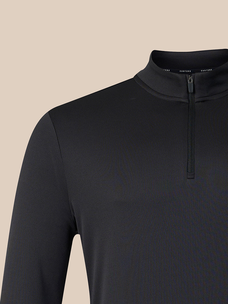 Men's Adapt Long Sleeve Quarter Zip - Black
