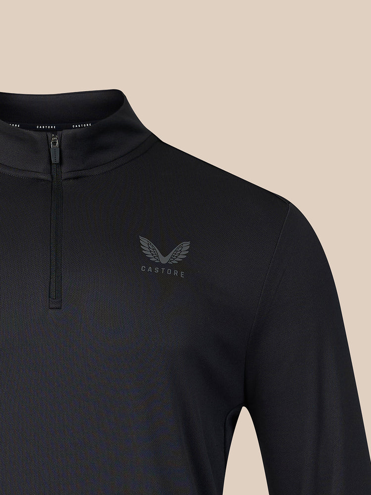 Men's Adapt Long Sleeve Quarter Zip - Black
