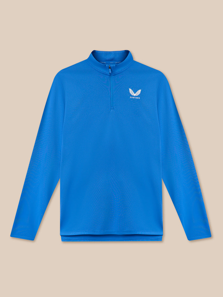 Men's Adapt Athletic Fit Long Sleeve Quarter Zip - Blue