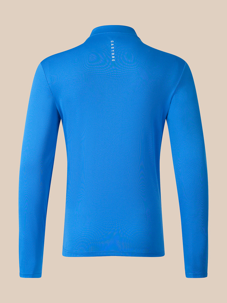 Men's Adapt Athletic Fit Long Sleeve Quarter Zip - Blue