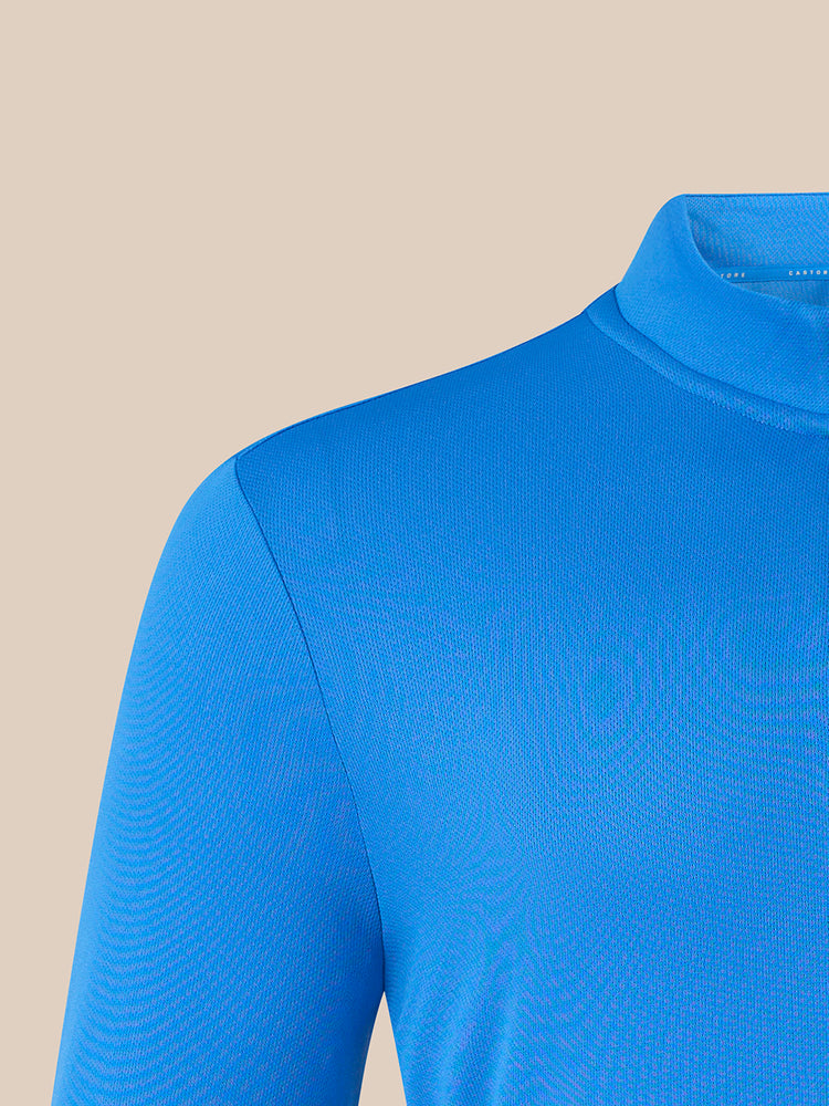 Men's Adapt Athletic Fit Long Sleeve Quarter Zip - Blue