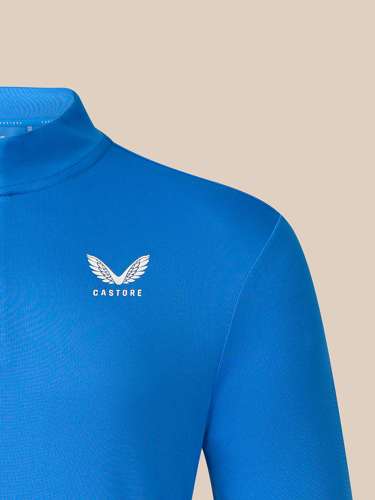 Men's Adapt Athletic Fit Long Sleeve Quarter Zip - Blue