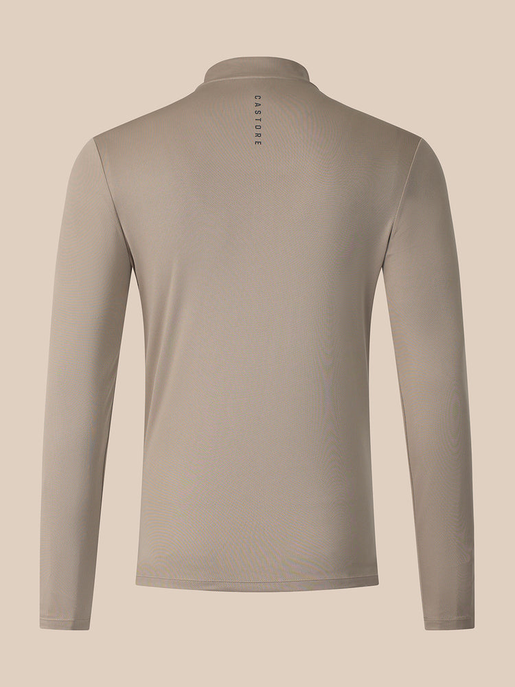Men's Adapt Long Sleeve Quarter Zip - Taupe