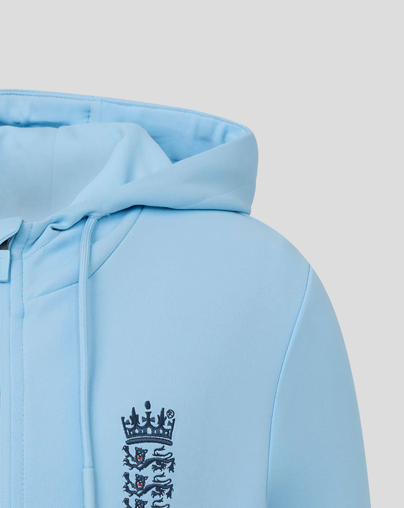 England Cricket Junior 26/27 Off Pitch Full Zip Hoodie
