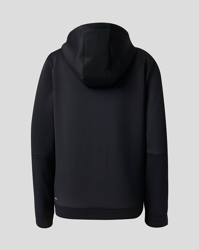 England Rugby 26/27 Juniors Travel Flex Zip Up Hoodie - Black