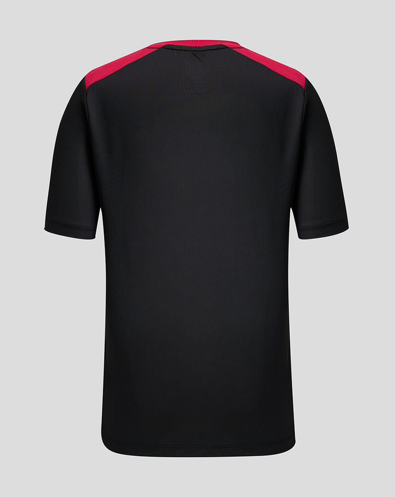 England Rugby 26/27 Juniors Training Short Sleeve T-Shirt - Black