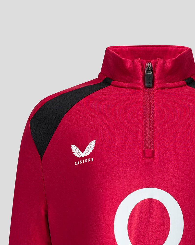 England Rugby 26/27 Juniors Training Midlayer Top - Red