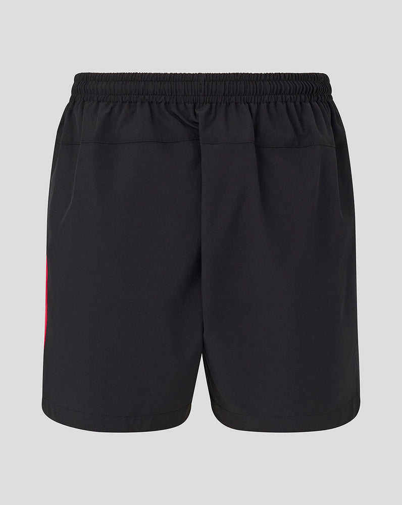 Black shorts on a light gray background