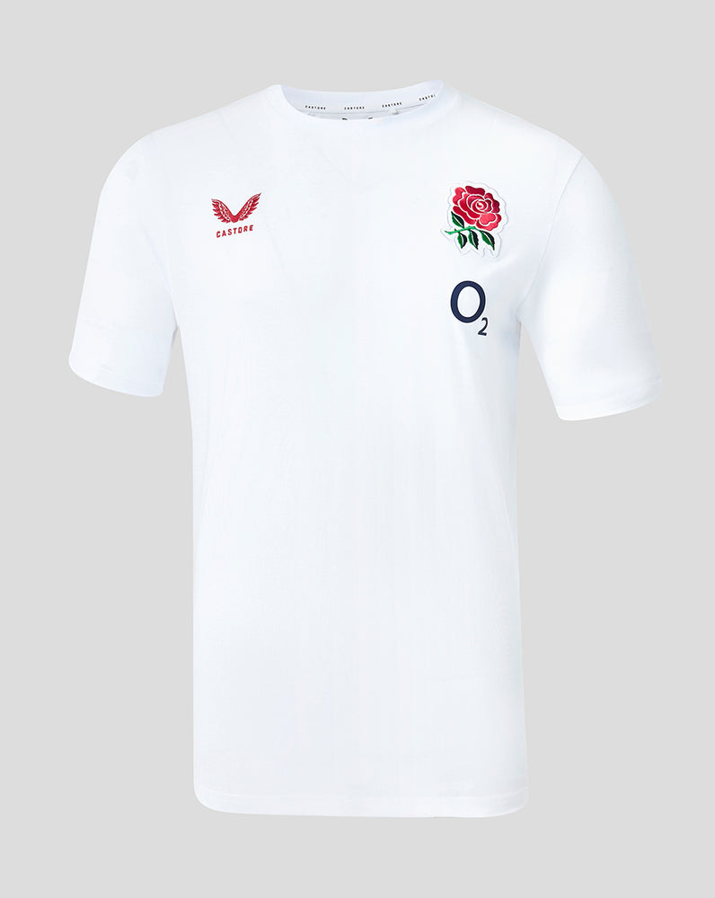 England Rugby 26/27 Men's Travel T-Shirt - White