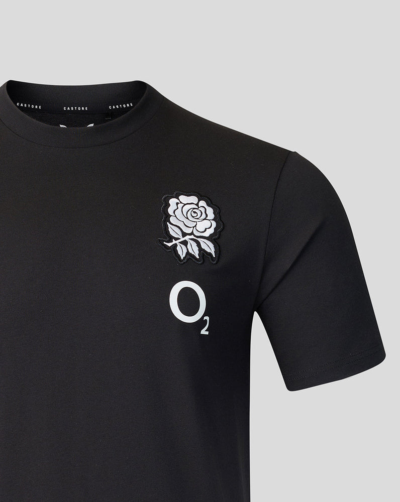 England Rugby 26/27 Men's Travel T-Shirt - Black