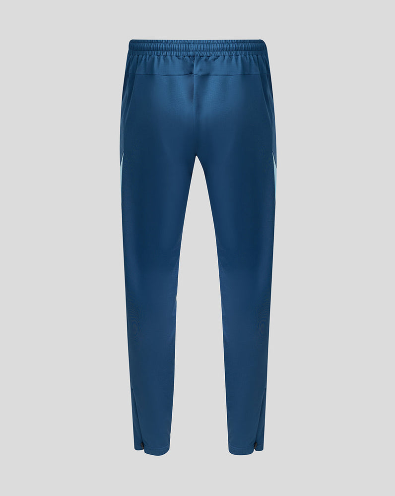 Navy pants on a white background
